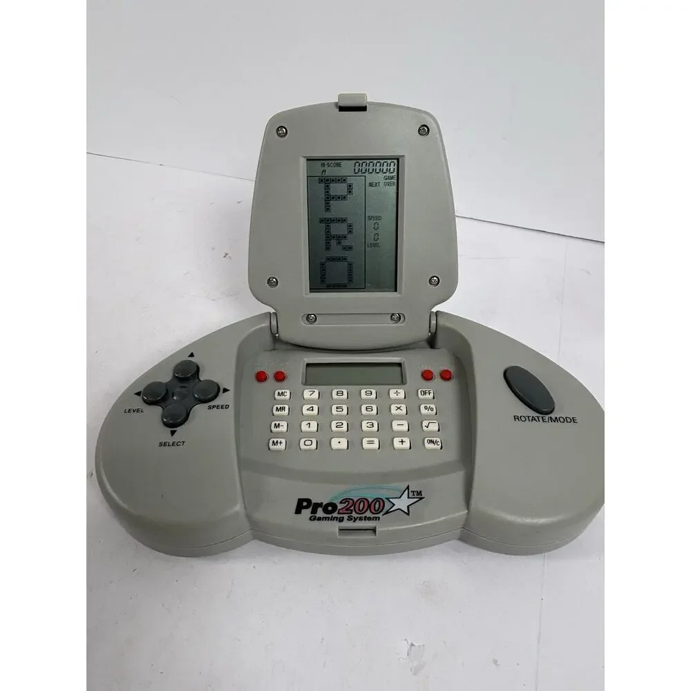 ProTech Pro 200 Gaming System Handheld Console Tetris Retro Game Tested Works